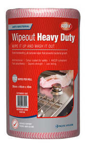 Pacific Hygiene: Sorb-X Wipeout Heavy Duty Roll Red (ROLL)