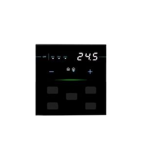 Eelectron KNX Capacitive Thermostat Black (Residential) Direct Control