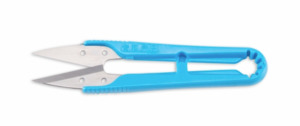 Box of 12 Blue Thread Snips – Plastic Handle with Stainless Steel Blades - BLUE