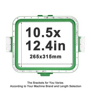 10.5" x 12.4" Magnetic Frame for Ricoma Embroidery Machines - 400mm Arm