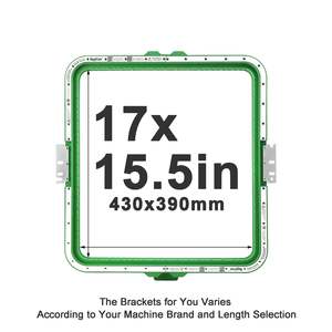 Embroidery Machines: 17" x 15.5" Magnetic Frame for Ricoma Embroidery Machines - 400mm Arm