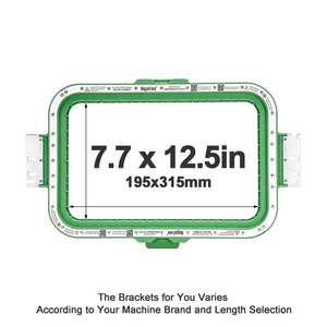 7.7" x 12.5" Magnetic Frame for Ricoma Embroidery Machines - 400mm Arm