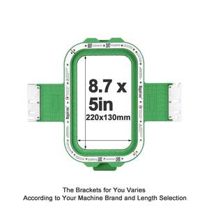 Embroidery Machines: 8.7" x 5" Magnetic Frame for Ricoma Embroidery Machines - 400mm Arm
