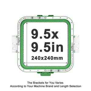 9.5" x 9.5" Magnetic Frame for Ricoma Embroidery Machines - 400mm Arm