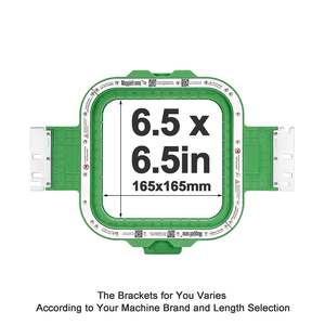 Embroidery Machines: 6.5" x 6.5" Magnetic Frame for Ricoma Embroidery Machines - 400mm Arm