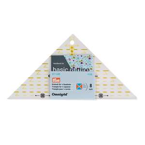 Quilting Accessories: Prym Omnigrid Triangle Ruler – ¼ Square Triangle to 8 Inch