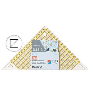 Prym Omnigrid Triangle Ruler for Half Square Triangles up to 15cm