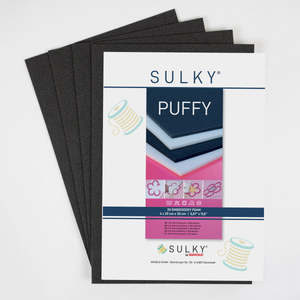 Embroidery Accessories: Gunold Sulky Puffy 3D Embroidery Foam Black Pack
