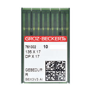 Zj0303l Accessories: Groz Beckert Walking Foot Machine Needles - Titanium Extra Strong 135x17 DPx17