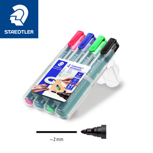 Staedtler Lumocolor Permanent Thick Tip Markers - 4pcs Set