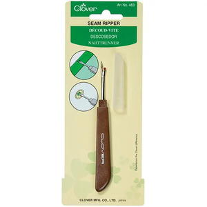 Quilting Accessories: Clover Seam Ripper Wooden Handle