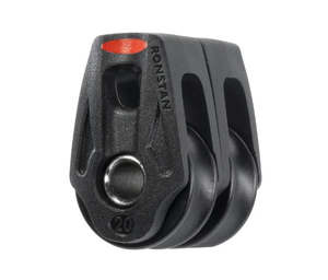 Ronstan RF25209 Double Lashing Block 20mm – Ball Bearing Pulley