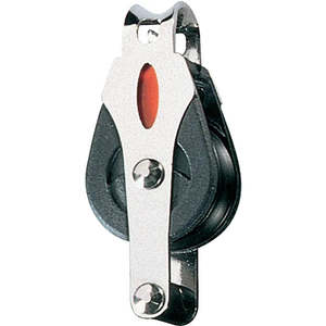 Ronstan 20mm Ball Bearing Pulleys: Ronstan RF20111 Single Block with Loop Head & Becket 20mm – Series 20 Ball Bearing Pulley