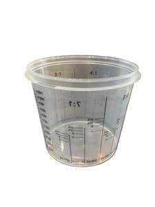 Brushes And Rollers: Heavy-Duty Plastic Paint Measuring Cup 1100 ml