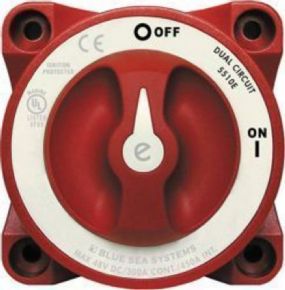 Blue Sea E-Series 350A Battery Switch – Dual Circuit
