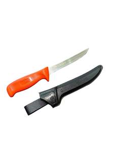Fishing Accessories: Black Magic Filleting Knife with Sheath Japanese Stainless Steel