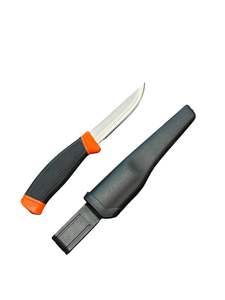 Fishing Accessories: Rubber Handle Bait Knife with Protective Sheath