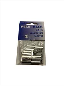 Fishing Accessories: Wild Blue Aluminium Double Sleeve Crimps