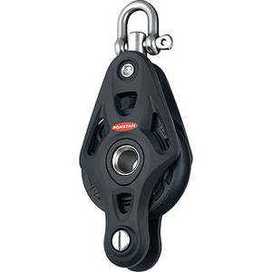 Ronstan 75mm 100mm Ball Bearing Pulleys: Ronstan RF74110 – Series 75 Core Single Block with Becket (75mm)