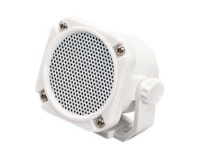 Vhf Radio: GME SPK45 Waterproof Marine Extension Speaker White