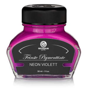 Fountain Pen Inks: Octopus Fluids Highlighter Ink Fluorescent Neon Violet (Violett) 30ml
