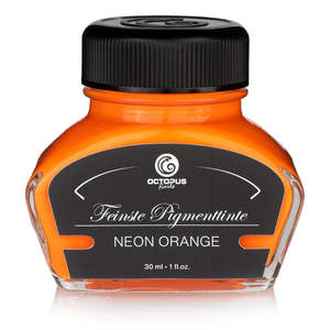 Octopus Fluids Highlighter Ink Fluorescent Neon Orange 30ml