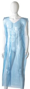 Disposable Polyethylene Sleeveless Apron, 800mm x 1400mm x 30mu x 250 pieces - White