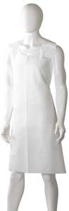 Disposable Polyethylene Back Tie Apron, 800mm x 1250mm x 40mu x 400 pieces - White