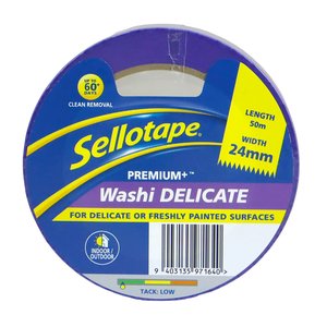 Sellotape Washi Premium+ Delicate 24mm x 50m