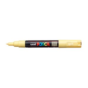 Posca: Uni Posca Paint Marker PC-1M, Straw Yellow, 0.7mm Ultra-Fine Round Tip