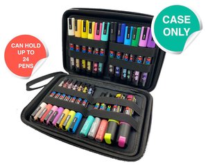 Posca: POSCA Small Hardshell Storage Case, Holds 24 Paint Markers, Markers NOT Included