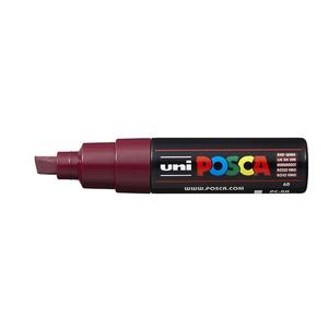 Uni Posca Paint Marker PC-8K, Red Wine, Chisel Tip 8.0mm