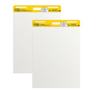 Post It: Post-it Super Sticky Easel Pad 559 635mm x 762mm, Pack of 2