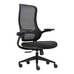 Buro Seating: Mondo Colt Mesh Back Chair with Arm Rest, Black