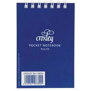 Croxley Top Opening 50 Leaf Pocket Notebook 76 x 111mm