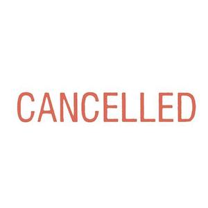 Dixon CANCELLED Self Inking Rubber Stamp, Red
