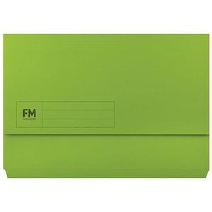 FM Foolscap Document Wallet Green