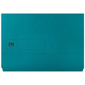 FM Foolscap Document Wallet Blue