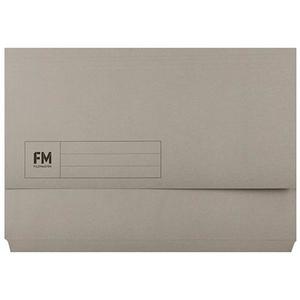 FM Foolscap Document Wallet Grey