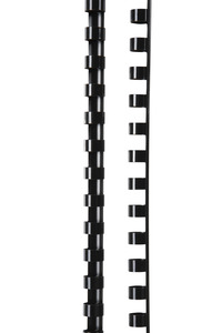 Gbc: GBC Binding Comb 10mm, Black, 21 Loop, Pack of 25
