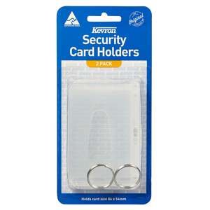 Kevron Security Card Holder Clear 2's Pack
