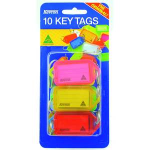 Kevron Key Tag Assorted 10's Pack (ID38 AC10)