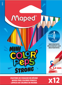 Maped Strong Mini Colour Pencils 12's pack (862812)