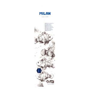 Milan Graphite Art Pencils, Thick Lead, 2B, Pack of 3