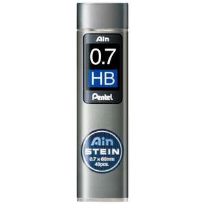 Pentel Ain Stein Refill Leads HB 0.7mm 40's Tube x 12's pack