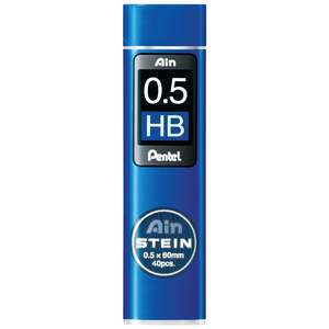 Pentel Ain Stein Refill Leads HB 0.5mm 40's Tube x 12's pack