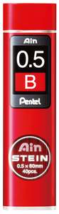Pentel Ain Stein Refill Leads B 0.5mm 40's Tube x 12's pack