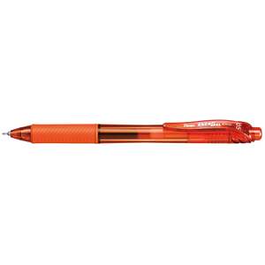 Pentel BLN105 Retractable Energel 0.5mm Pen Orange - Pack of 12