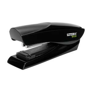 Rapid Eco Flatclinch Stapler, 25 Sheets, Full Strip, Black