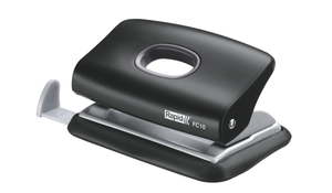 Rapid 10 Sheets 2 Hole Paper Punch (FC10) - Black